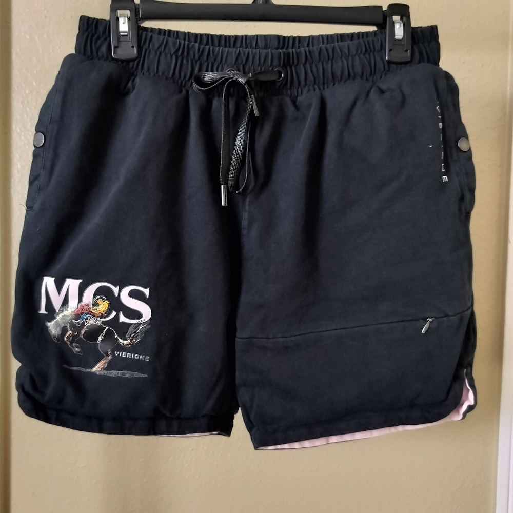Vie Riche Desert Dreams Shorts - Reversible Black/Pink Sz S